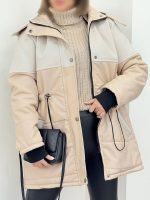 کاپشن چرم زنانه مدل آترین  - تصویر 8