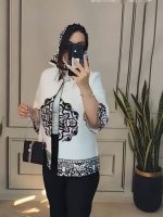 مانتو شلوار و اسکارف زنانه مدل گیتی - تصویر 5