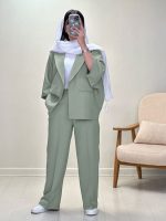 کت و شلوار زنانه مدل ملیسا پلاس - تصویر 5
