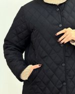 کاپشن لوزی دوزی زنانه مدل مموری - تصویر 6