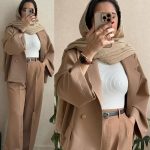 کت و شلوار زنانه مدل موکا 