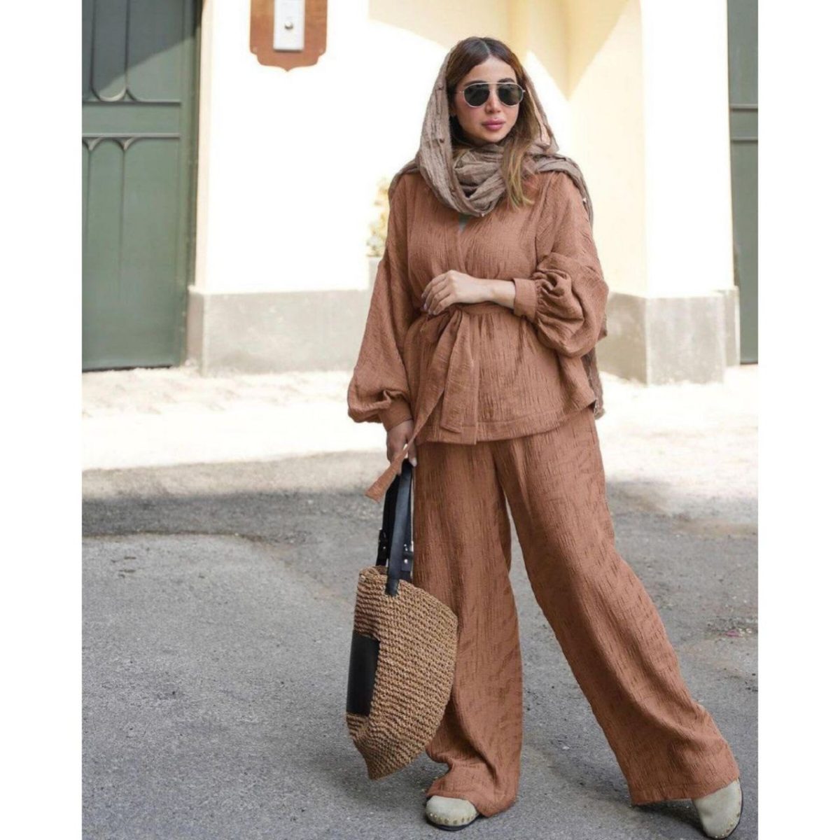 مانتو شلوار زنانه زمرد - تصویر 6