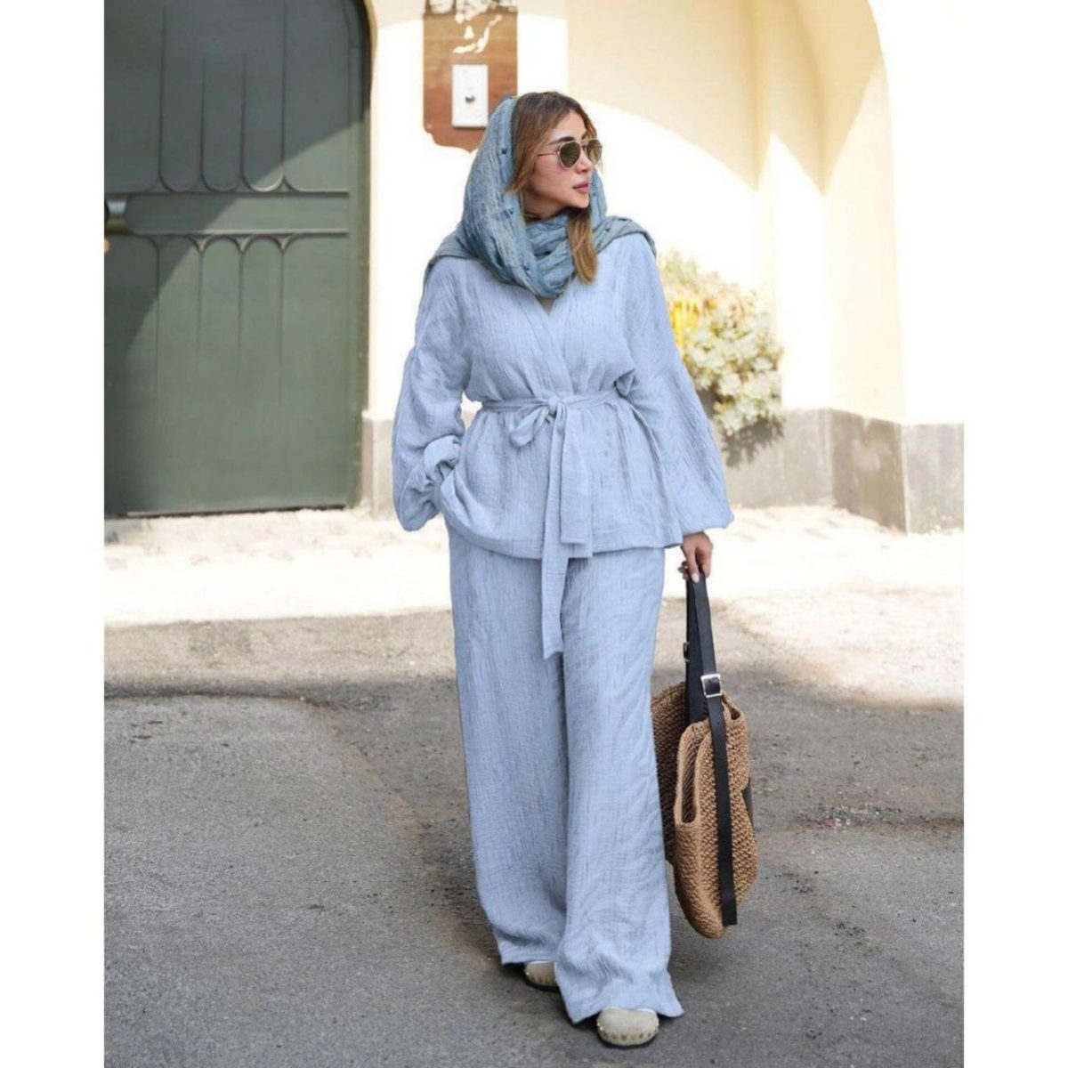 مانتو شلوار زنانه زمرد - تصویر 5