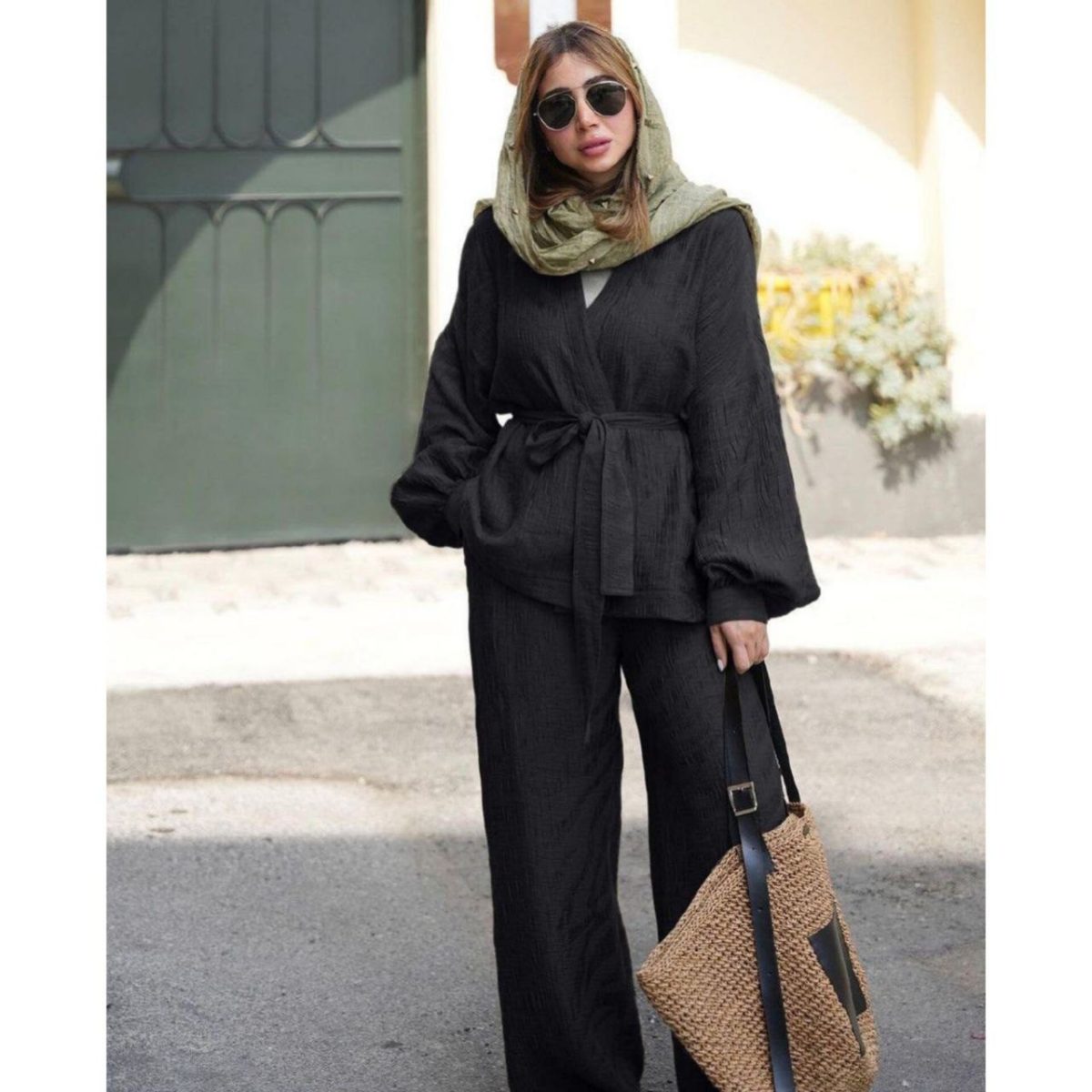 مانتو شلوار زنانه زمرد - تصویر 3