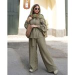 مانتو شلوار زنانه زمرد