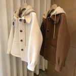 پالتو فوتر کلاهدار دخترانه گیسو