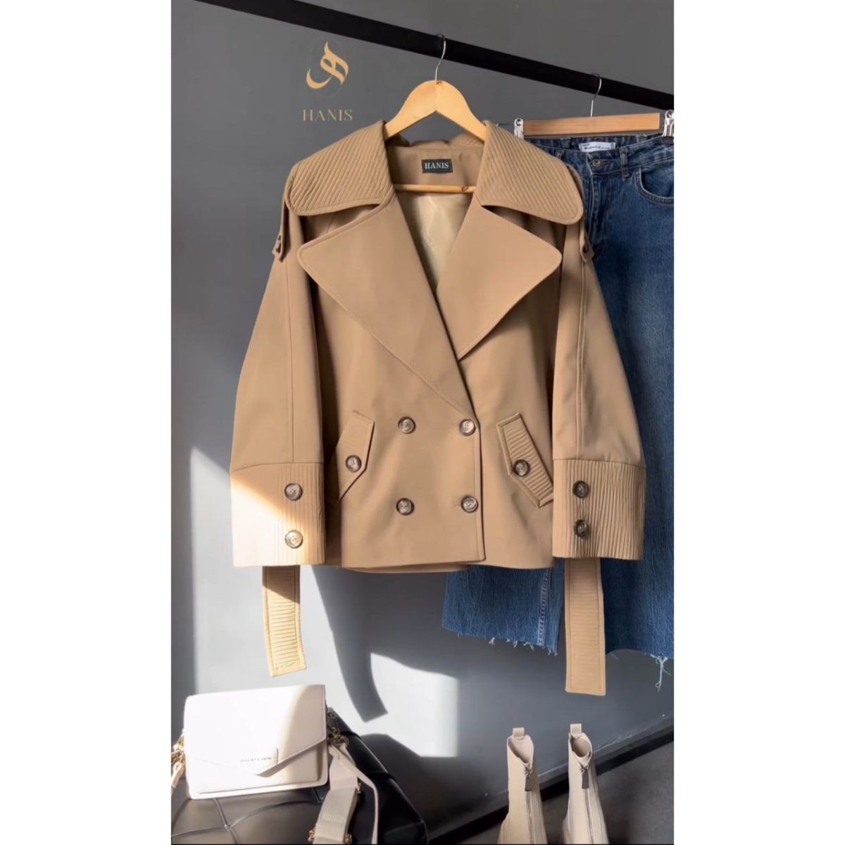 ترنچ کت دخترانه آلیس - تصویر 4