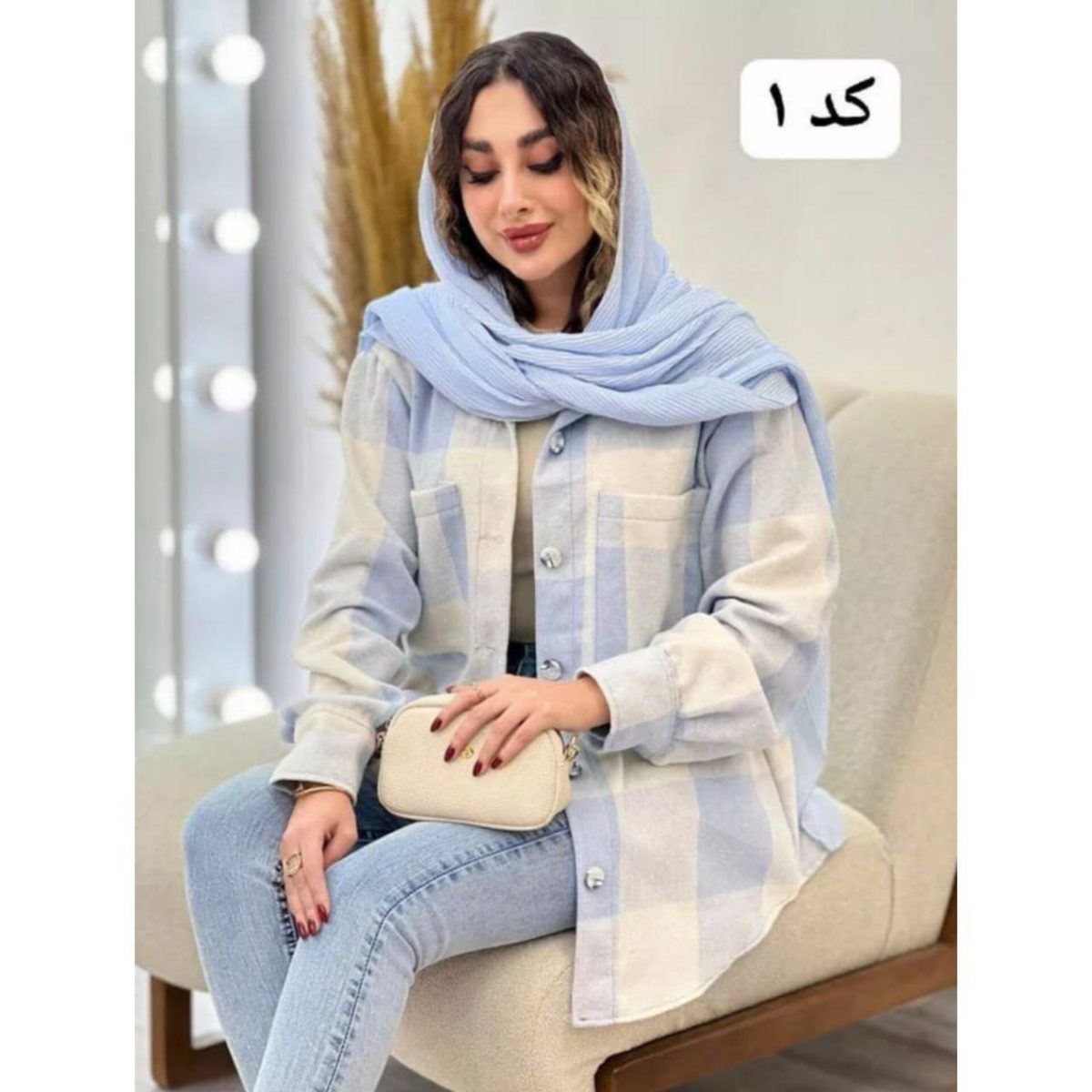 شکت چهارخونه زنانه سلین - تصویر 3