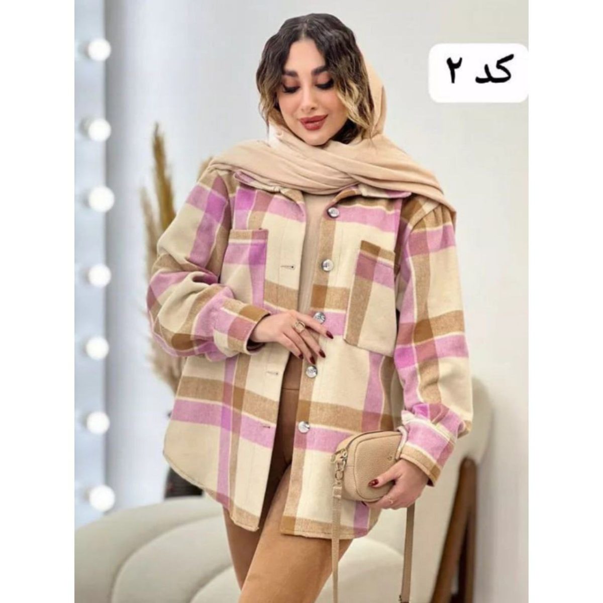 شکت چهارخونه زنانه سلین - تصویر 2