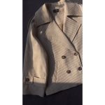 ترنچ کت میله ای دخترانه اطلس - تصویر 4