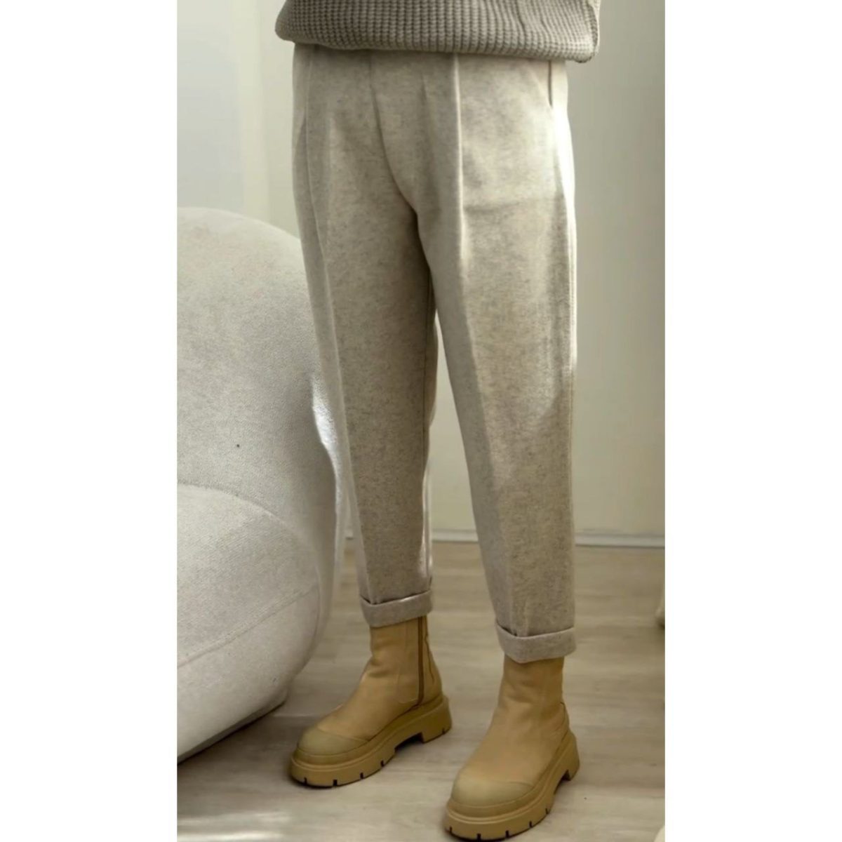 شلوار فوتر کلاسیک نیلگون - تصویر 2