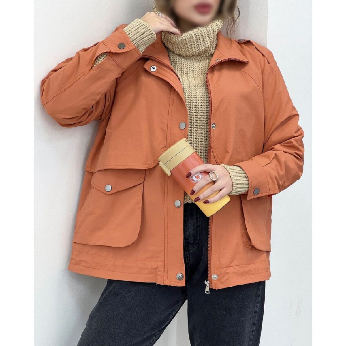 بارونی کوتاه دخترونه آیسودا - تصویر 10