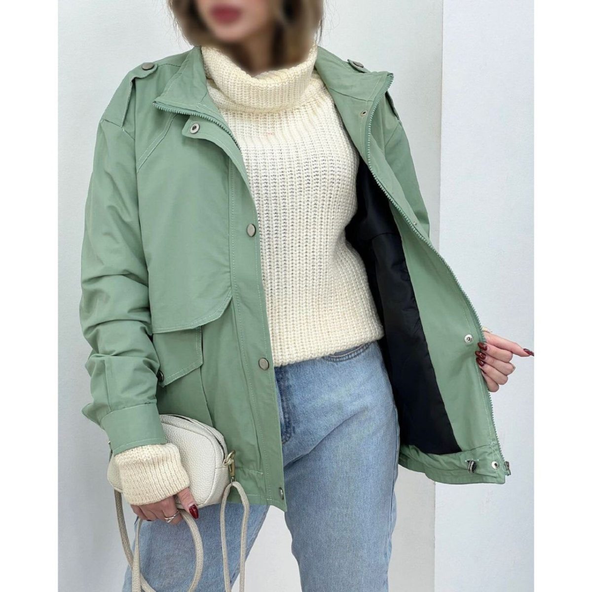 بارونی کوتاه دخترونه آیسودا - تصویر 8