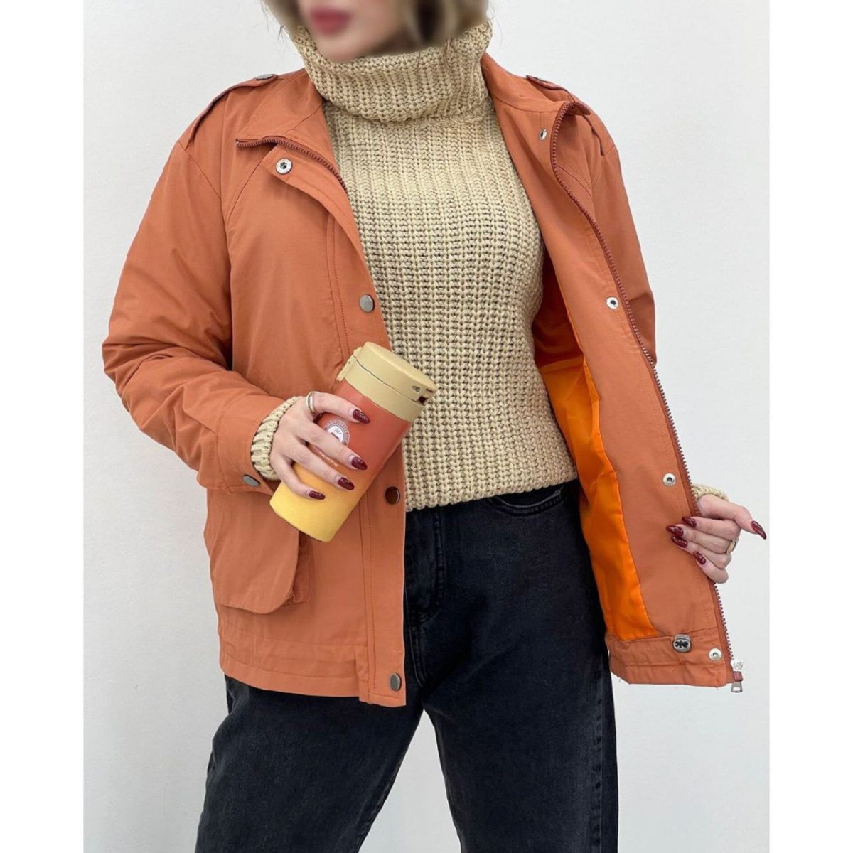 بارونی کوتاه دخترونه آیسودا - تصویر 5