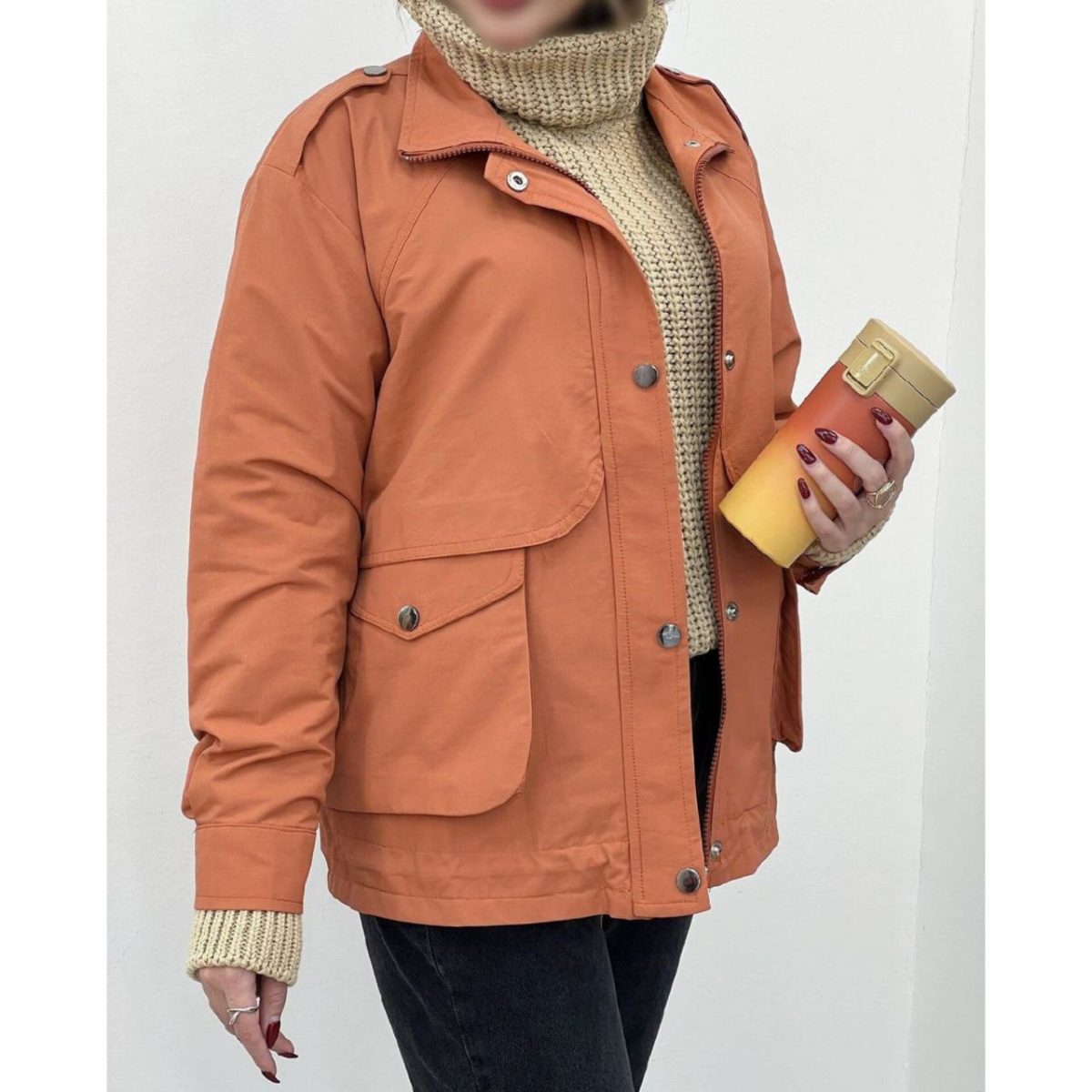 بارونی کوتاه دخترونه آیسودا - تصویر 2