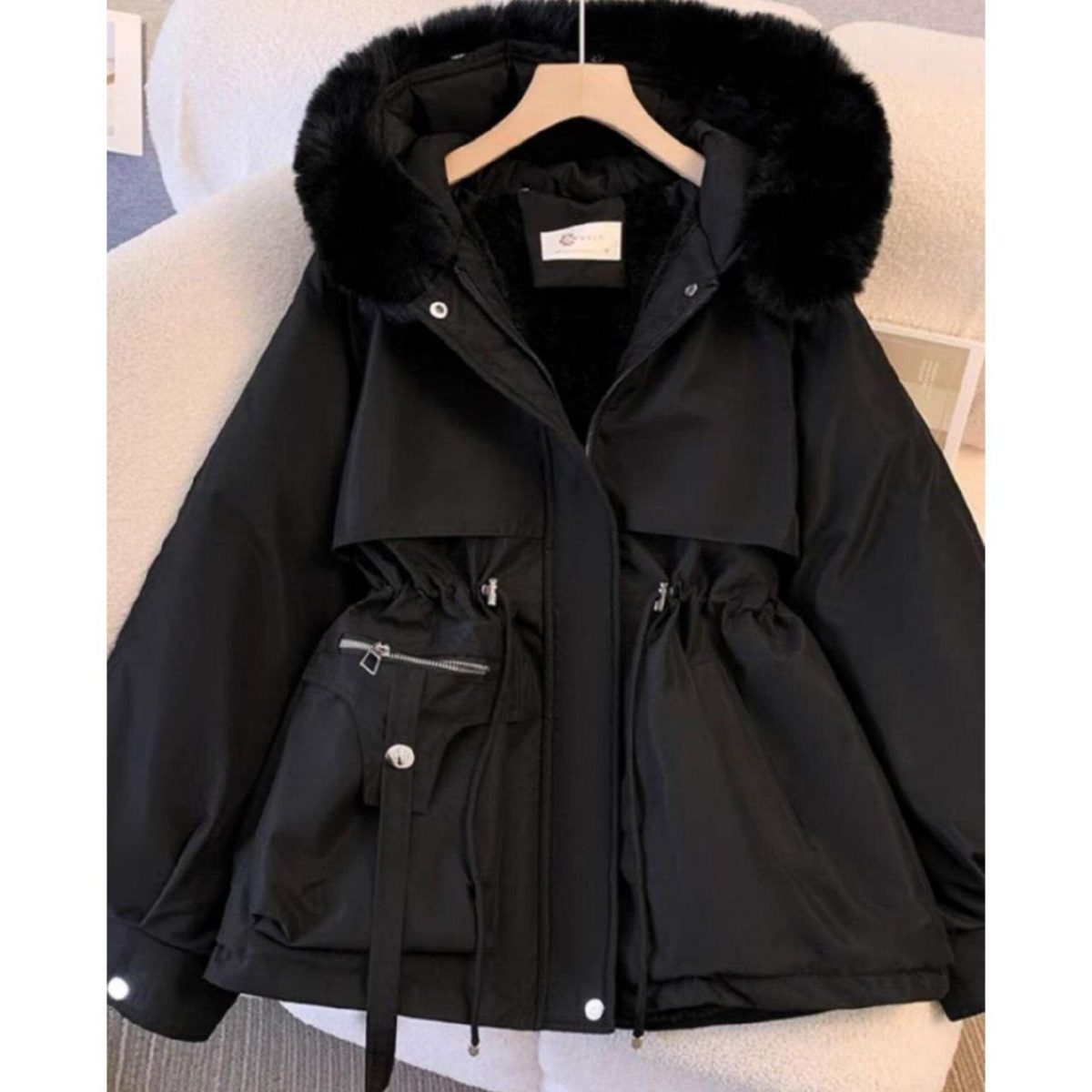 کاپشن خزدار دخنرونه پاتریک - تصویر 4