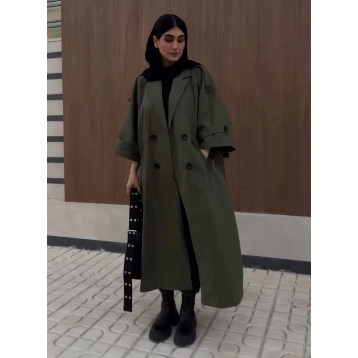 ترنچ کت بلند دخترانه رود - تصویر 4