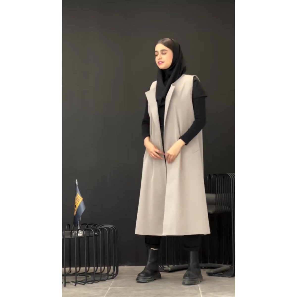 بارانی دو تیکه دخترانه ساقی - تصویر 2