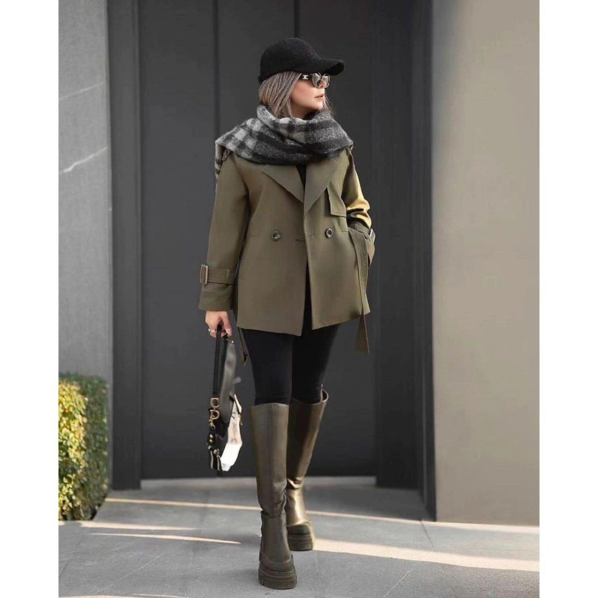 ترنچ کت کوتاه دخترانه گلسا - تصویر 11