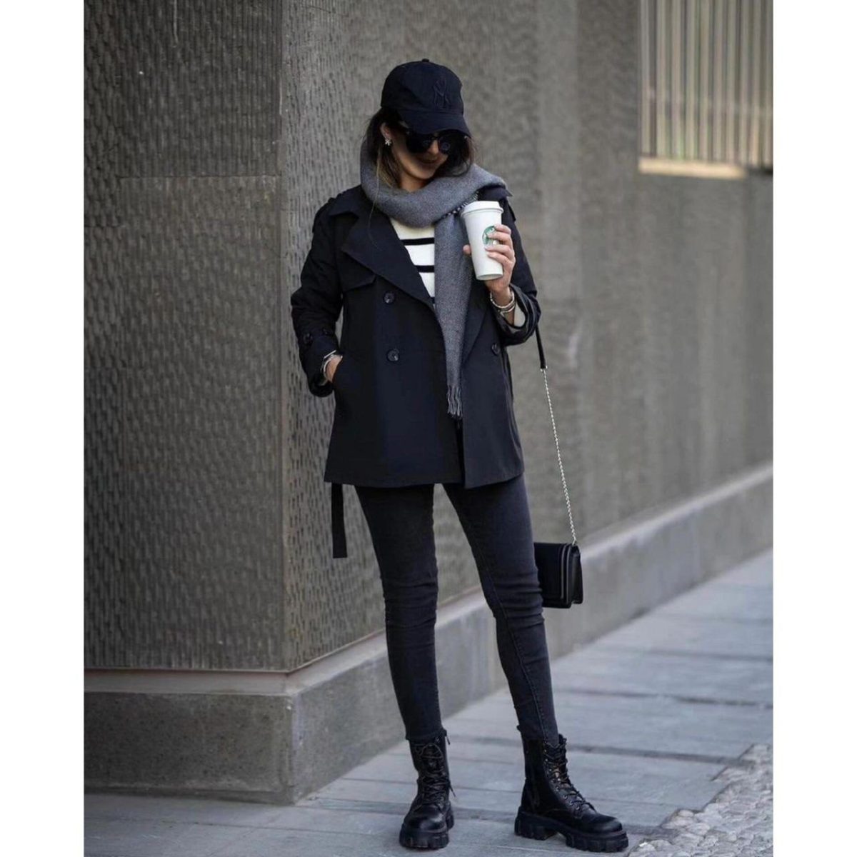 ترنچ کت کوتاه دخترانه گلسا - تصویر 8