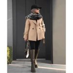 ترنچ کت کوتاه دخترانه گلسا - تصویر 7