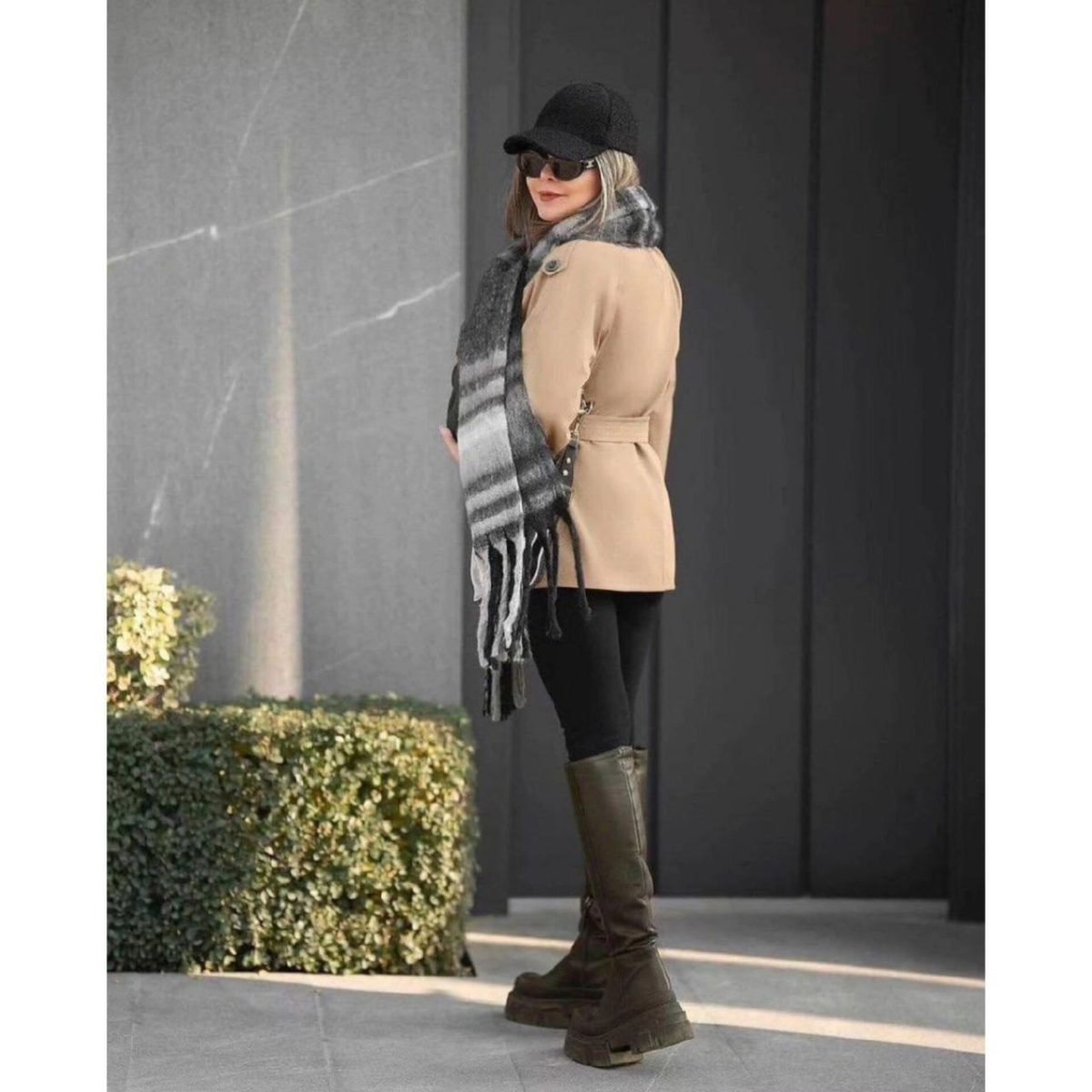 ترنچ کت کوتاه دخترانه گلسا - تصویر 6