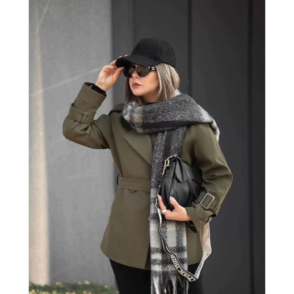 ترنچ کت کوتاه دخترانه گلسا - تصویر 2