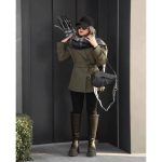 ترنچ کت کوتاه دخترانه گلسا - تصویر 4