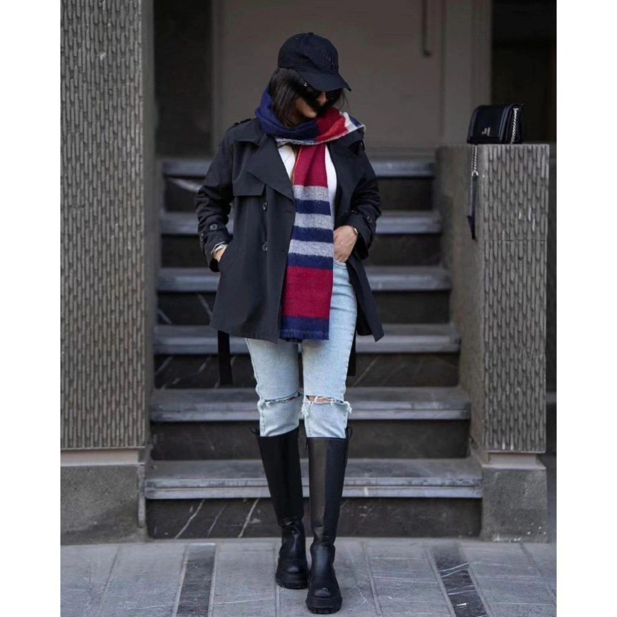 ترنچ کت کوتاه دخترانه گلسا - تصویر 3