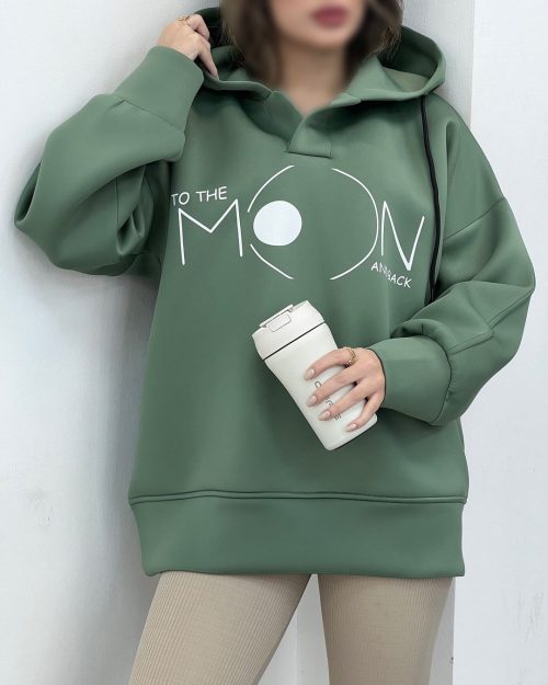 هودی دخترونه طرح ماه