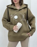 هودی دخترونه طرح ماه - تصویر 5