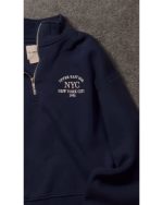 دورس مردونه سرمه ای نیم زیپ سیا - تصویر 2