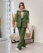 ست کت و شلوار کبریتی سوسن - تصویر 5