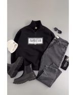 دورس مردونه مشکی نیم زیپ سهیل