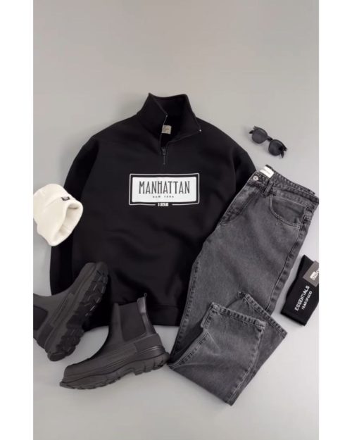 دورس مردونه مشکی نیم زیپ سهیل