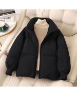 کاپشن کوتاه دخترانه نیکان - تصویر 2