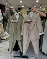 کت و شلوار زنانه مجلسی آستردار آوینا