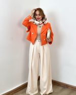 ست کت و شلوار زنانه نارنج