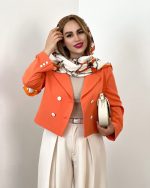 ست کت و شلوار زنانه نارنج - تصویر 4