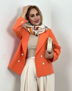 ست کت و شلوار زنانه نارنج - تصویر 6