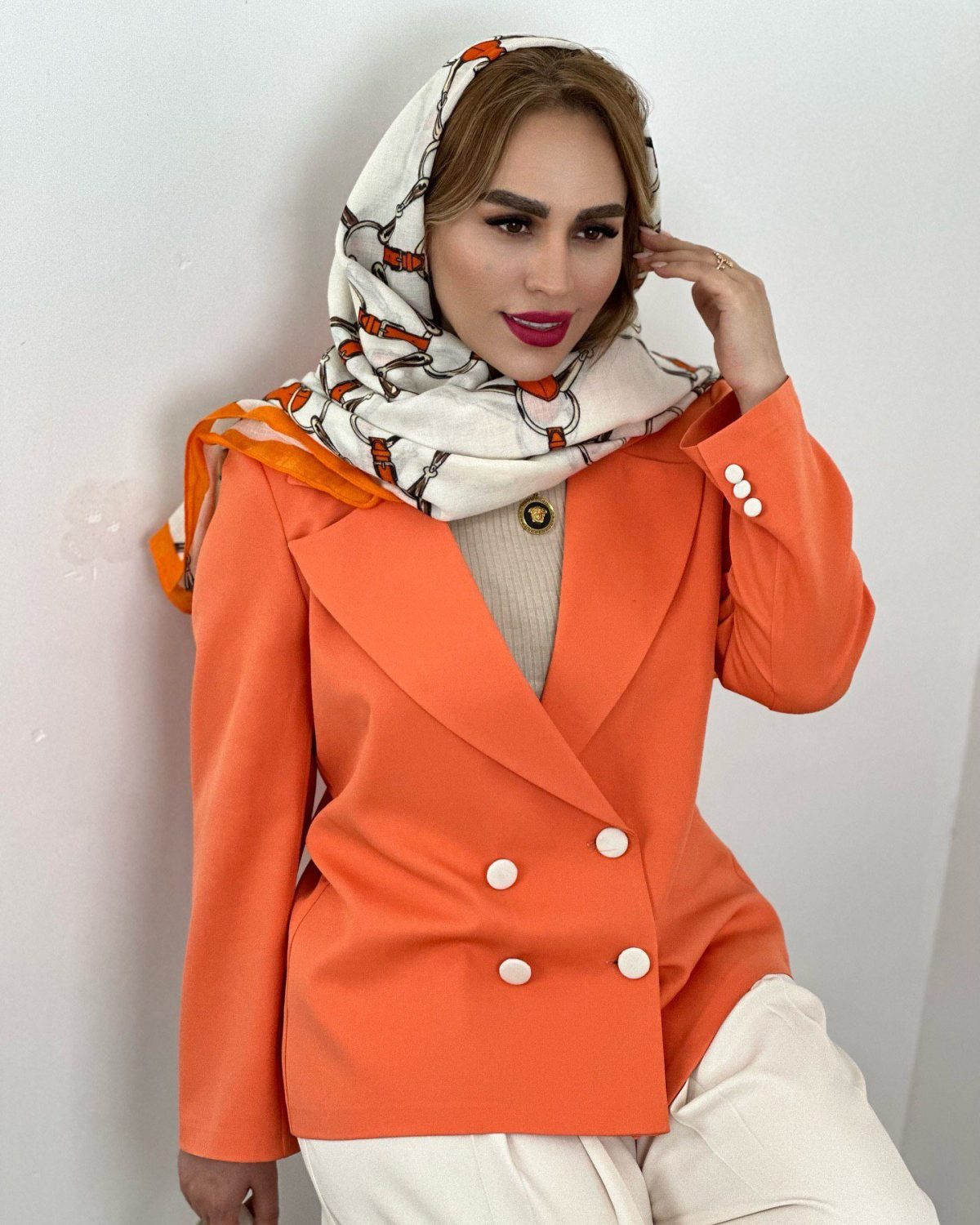 ست کت و شلوار زنانه نارنج - تصویر 7