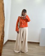 ست کت و شلوار زنانه نارنج - تصویر 9