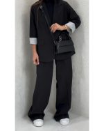 کت شلوار اورسایز دخترانه ژووان - تصویر 2