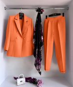 کت و شلوار زنانه چهار دکمه سمیرا - تصویر 5