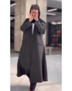 مانتو و شلوار زنانه دیپلمات مشکی جانا - تصویر 4