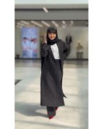 مانتو و شلوار زنانه دیپلمات مشکی جانا - تصویر 2