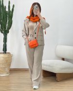 کت و شلوار شانتون زنانه رها