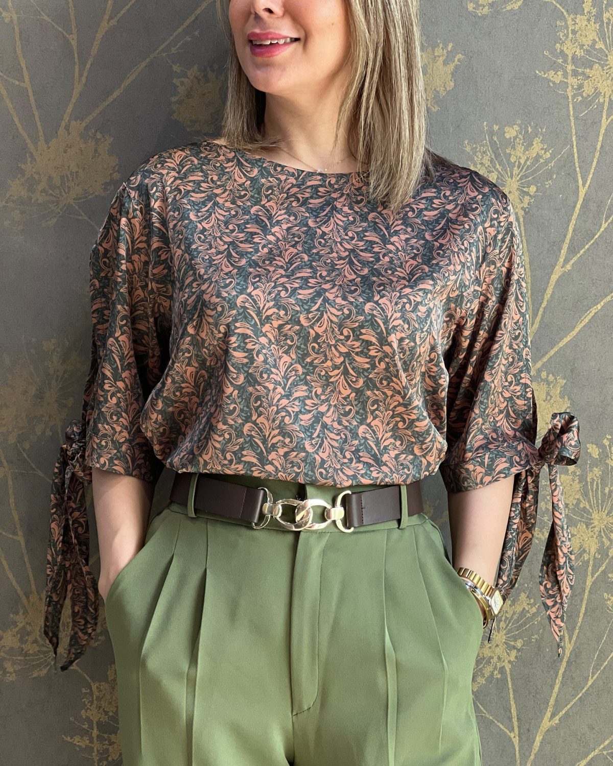 شومیز و شلوار مجلسی زنانه نانسی - تصویر 4