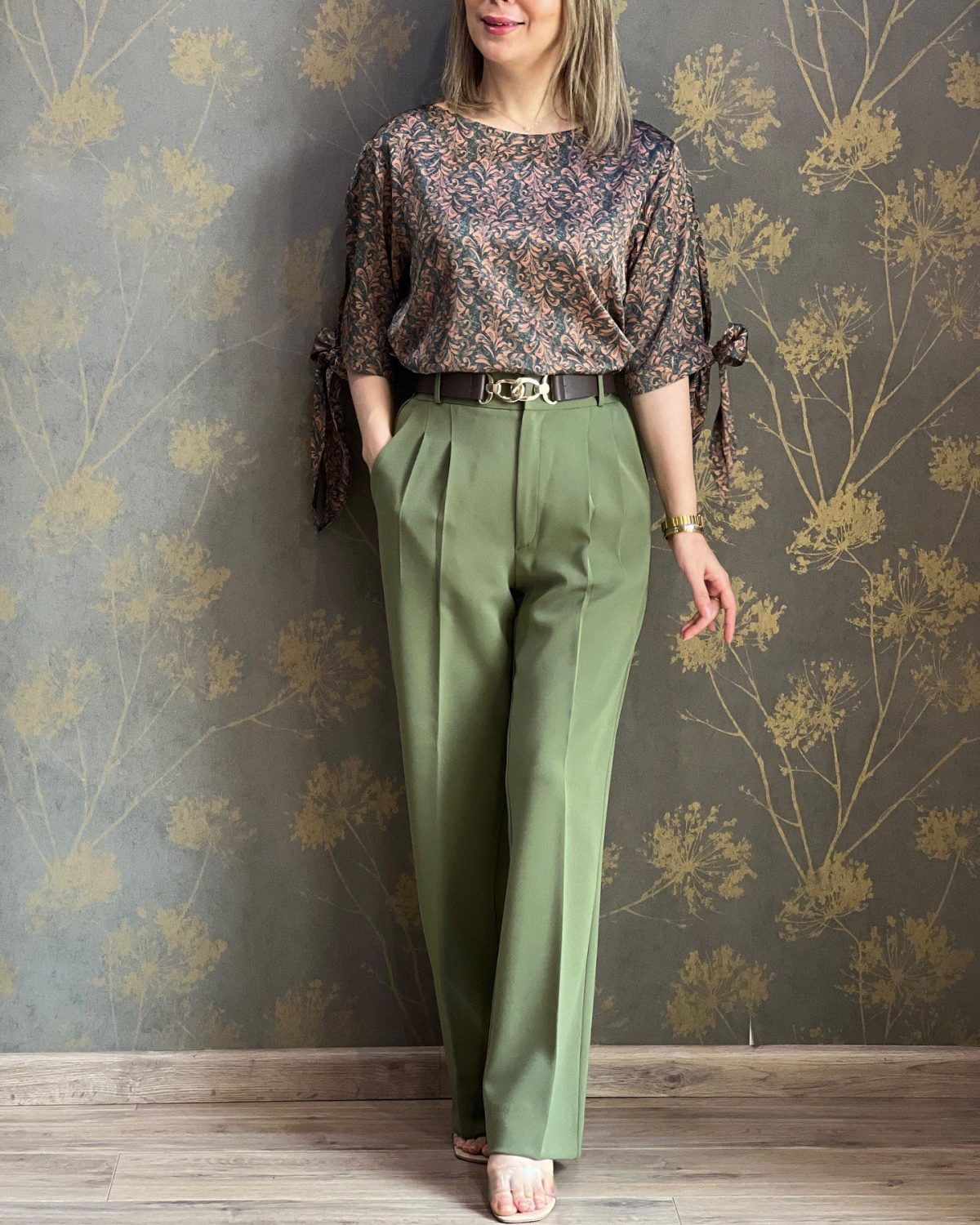 شومیز و شلوار مجلسی زنانه نانسی - تصویر 2