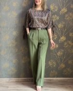 شومیز و شلوار مجلسی زنانه نانسی - تصویر 2